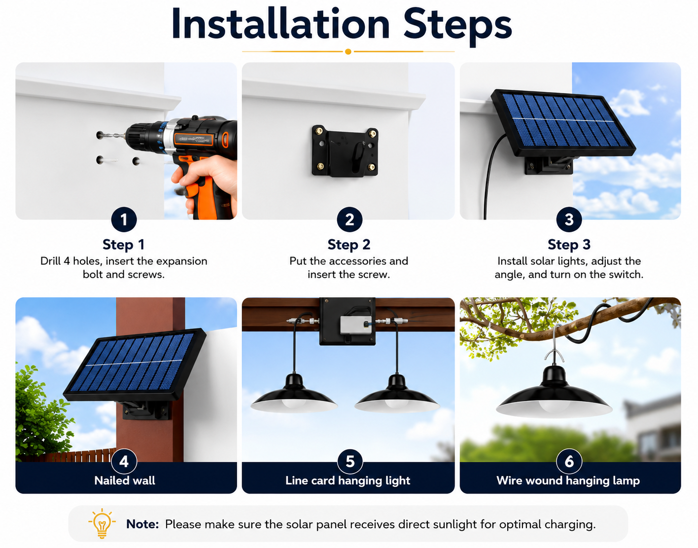 Solar hanging lights