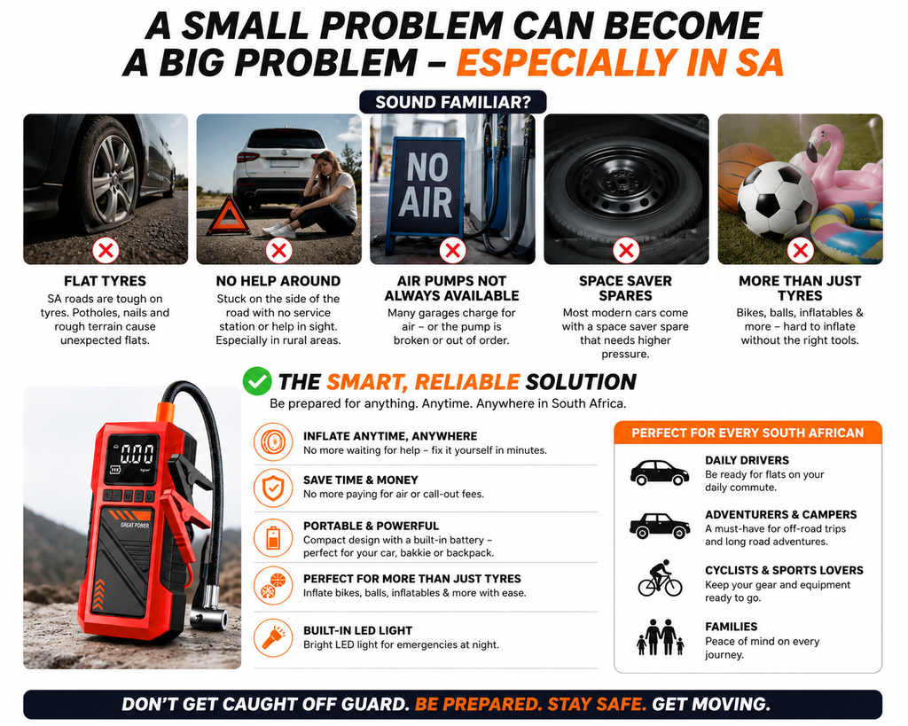 Portable 10-in-1 Emergency Starter